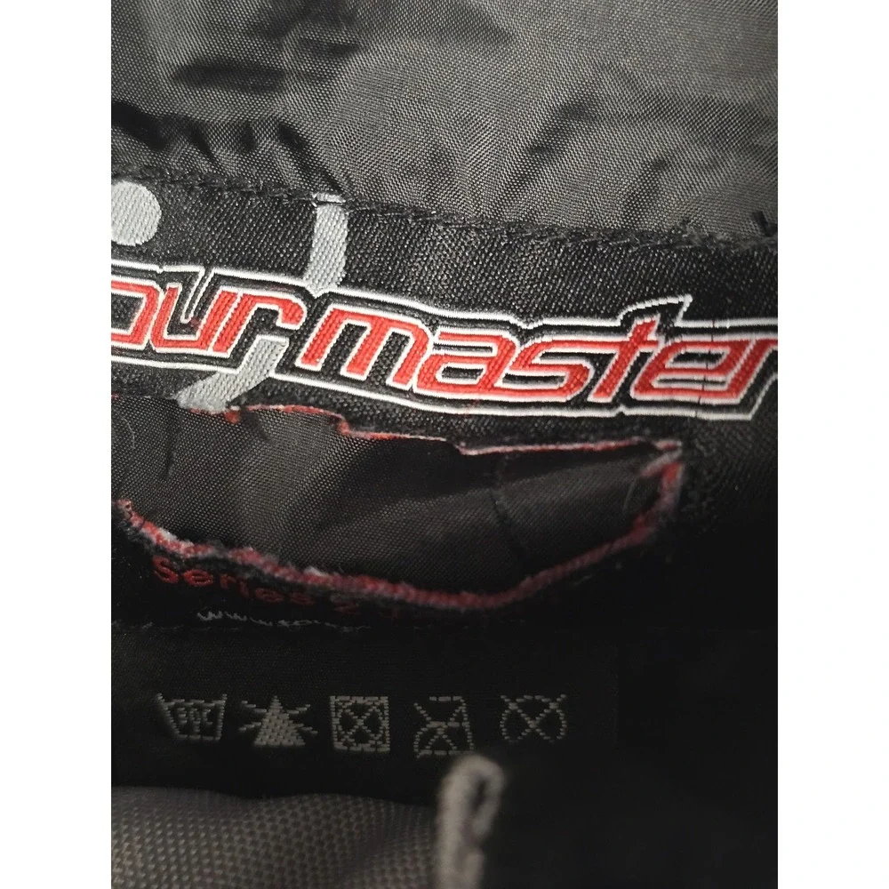 Tourmaster Series 2 Jacket Mens Small Gray Black Rainguard Motorcycle Riding Pad